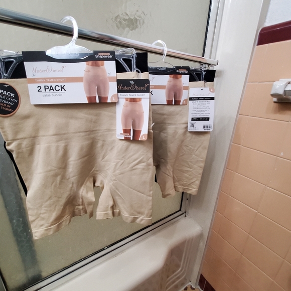 NWT UnderWhere 2PK Tummy Tamer ShapShorts; Double Layer Waistband; L Size; $30. - Picture 10 of 10